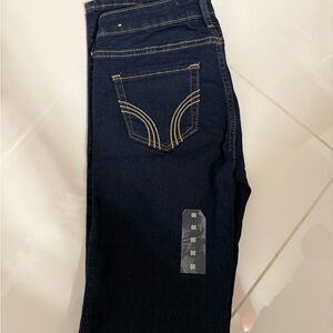 Hollister Dark Blue Women's Straight Leg Jeans